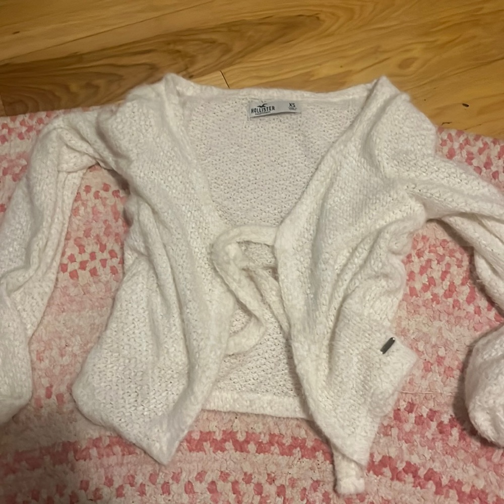 white hollister cover up